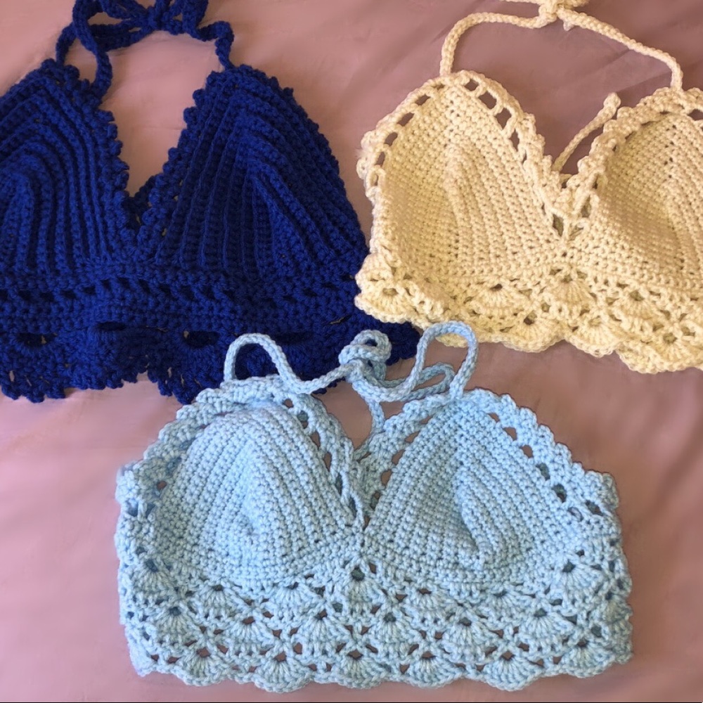 CUSTOM MADE Handmade Crochet Bralette Top